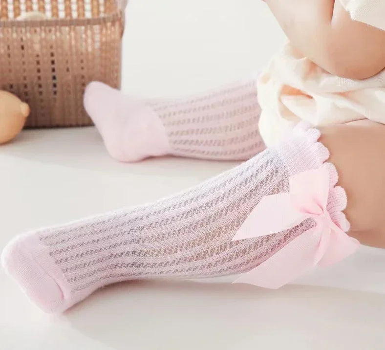 Red Bow Knee-High Baby Socks - Kindle Kids ABC - view 18
