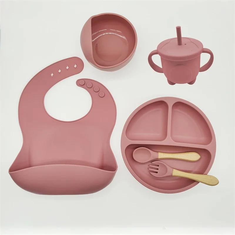 Baby Silicone Tableware Set — 6/8-Piece Weaning Feeding Kit - photo 9