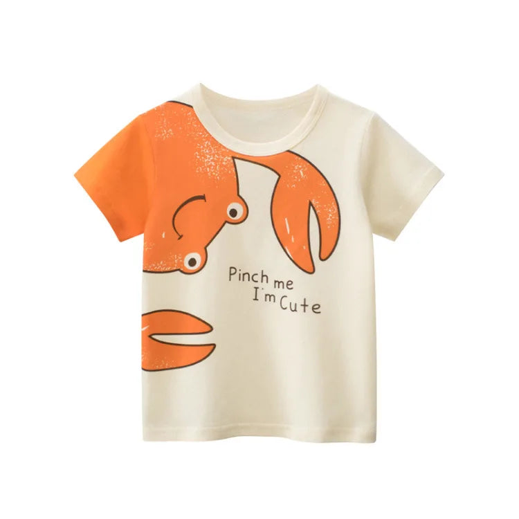 Kids Short-Sleeve T-Shirt – Cotton Cartoon Summer Tee - photo 14