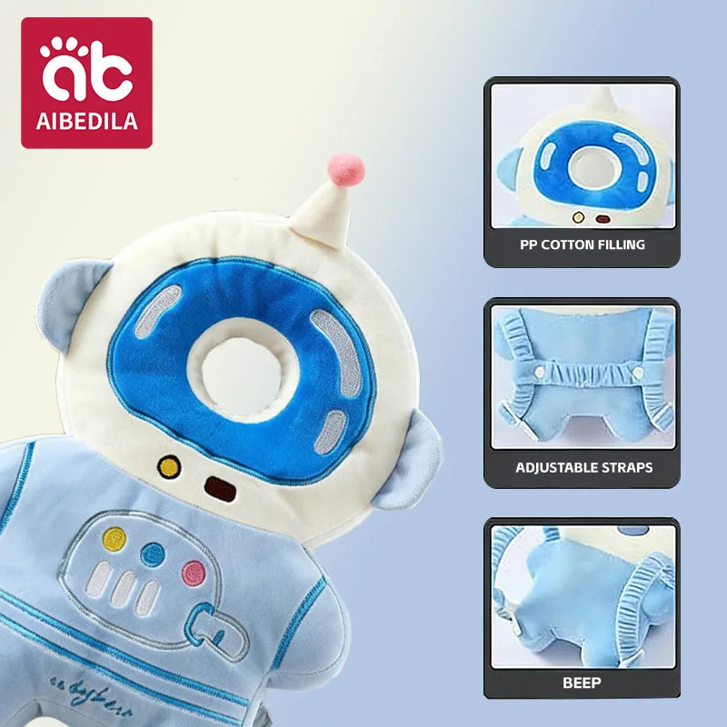 Baby Head Protector Pillow – Cartoon Anti-Fall Cushion | 6M–2Y - photo 3