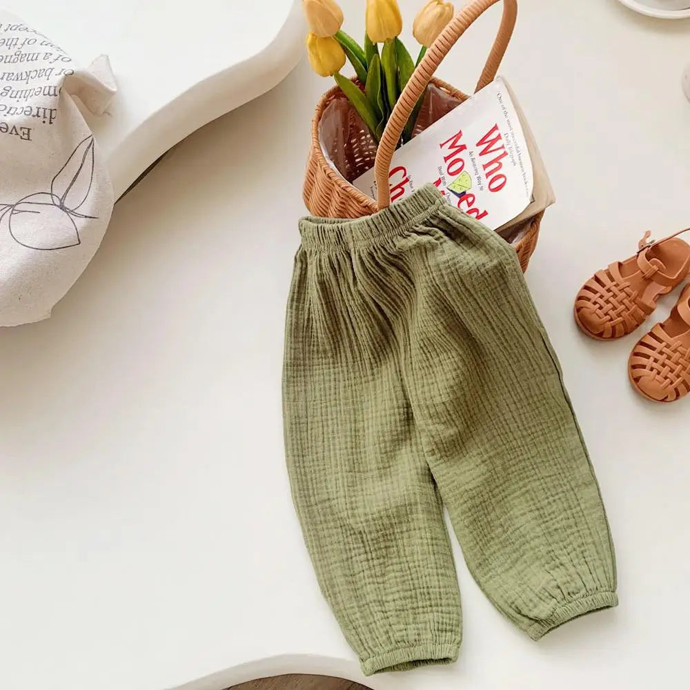 Kids Cotton Loose Trousers Mosquito Resistant - photo 10