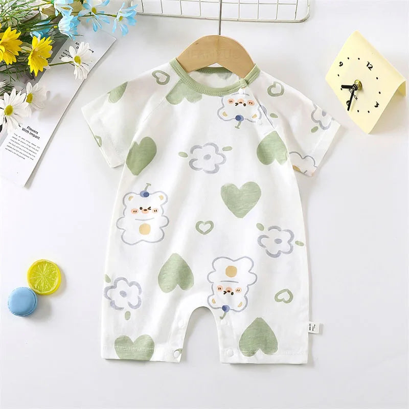 Cartoon Print Cotton Baby Romper - Kindle Kids ABC - view 12