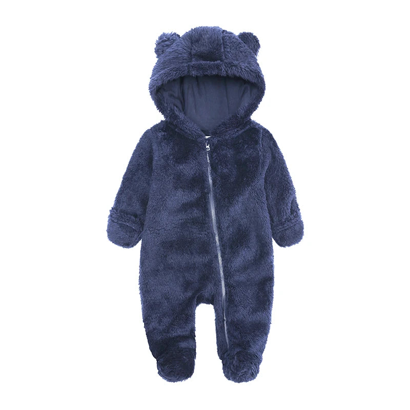 Fleece Hooded Bear Romper - Kindle Kids ABC - view 2
