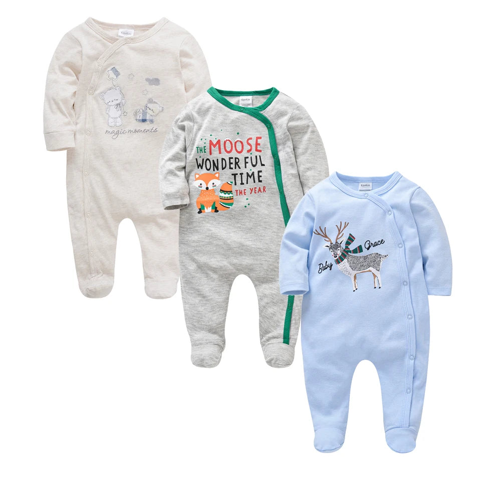 Cotton Baby Romper 3-Pack - Kindle Kids ABC - view 2