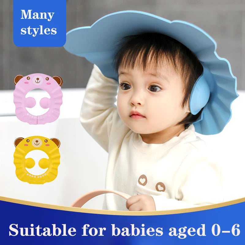 Baby Shampoo Shower Cap – Adjustable Ear Protection | 0–6Y - photo 2