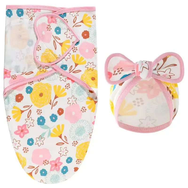 Cotton Baby Swaddle Wrap & Hat Set - Kindle Kids ABC - view 7