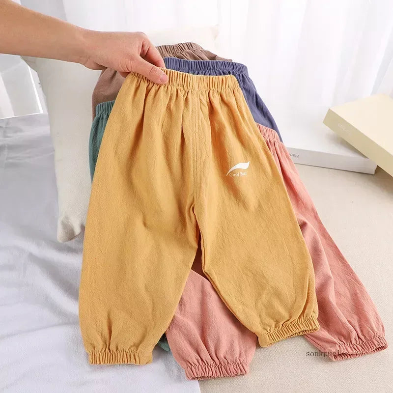 Baby Cotton & Linen Pants — Lightweight Summer Trousers | 6–12M