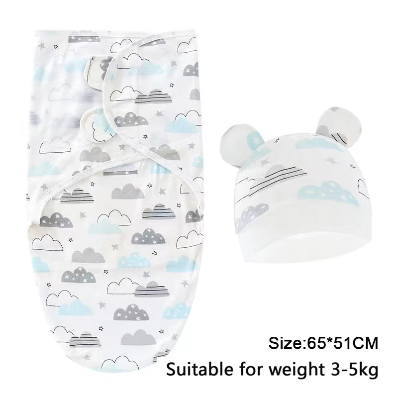 Cotton Baby Swaddle Wrap & Hat Set - Kindle Kids ABC - view 17