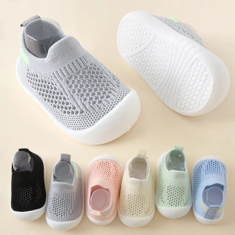 Toddler soft sole walker shoes - breathable mesh non-slip for first walkers