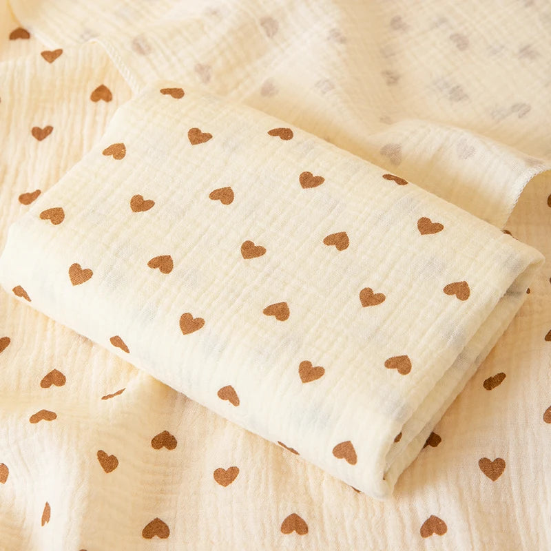 Double-layer baby swaddle blanket soft breathable wrap
