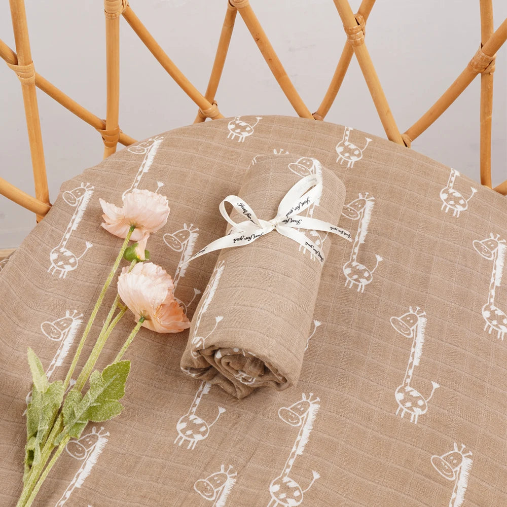 Bamboo Cotton Muslin Baby Swaddle Blanket - Kindle Kids ABC - view 9