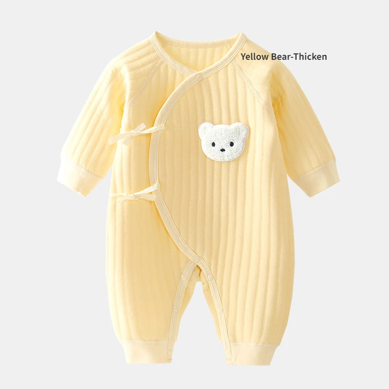 Ribbed Bear Cotton Baby Romper - Kindle Kids ABC - view 23