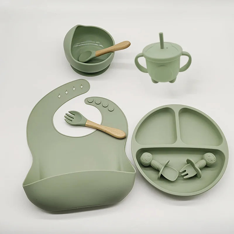 Baby Silicone Tableware Set — 6/8-Piece Weaning Feeding Kit - photo 14