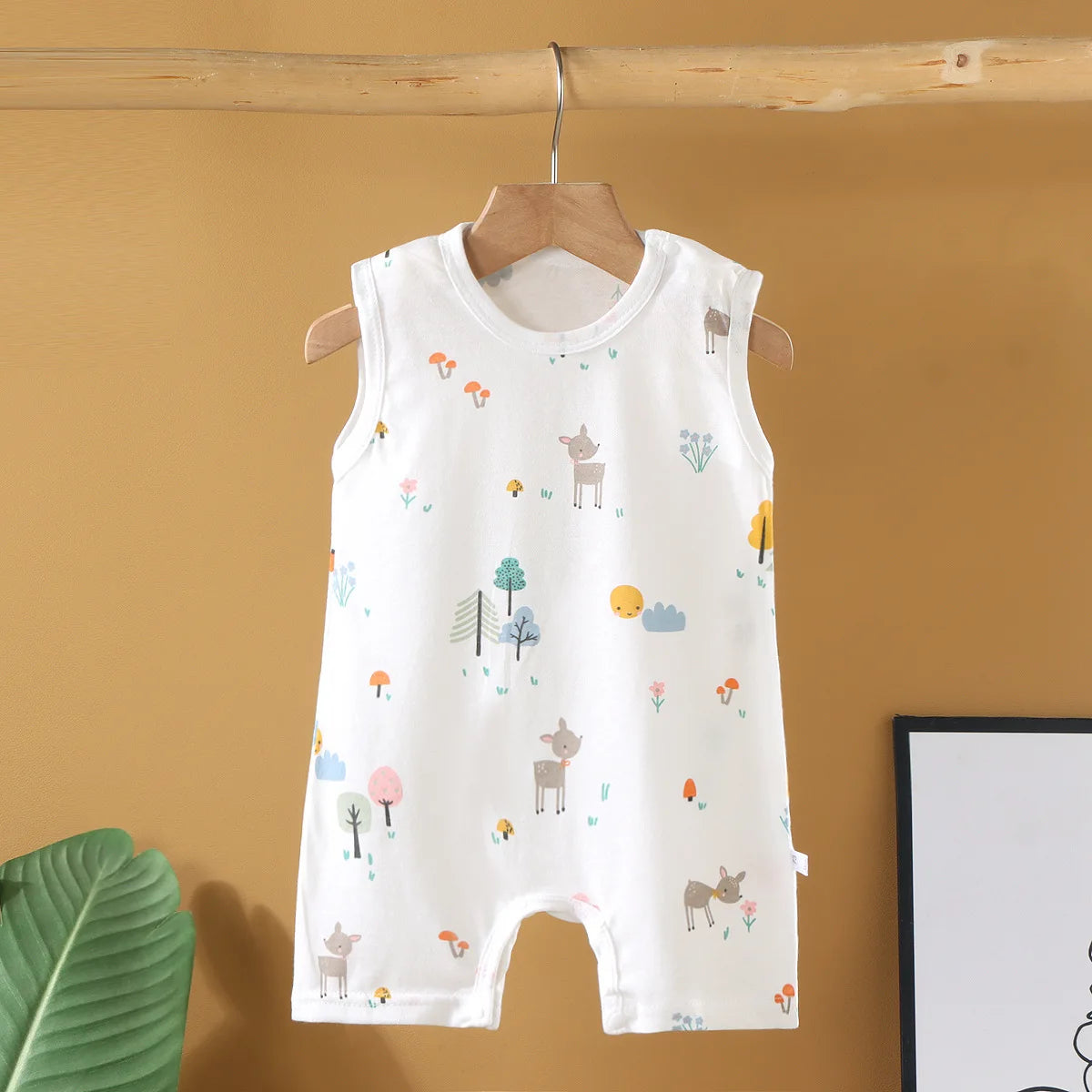 Baby Cotton Romper – Unisex Sleeveless Striped Bodysuit | 0–20 Months - photo 20