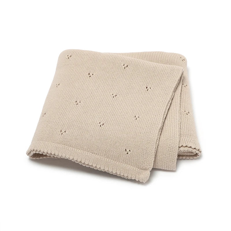 Knitted Cotton Baby Blanket - Kindle Kids ABC