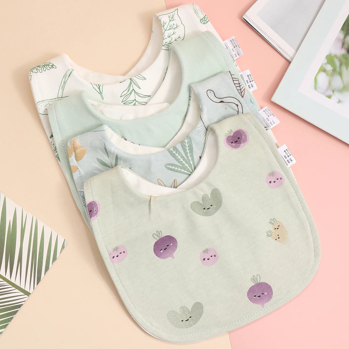 Cotton Adjustable Baby Bib - Kindle Kids ABC - view 3