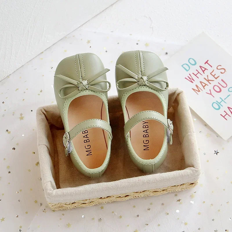 Girls Mary Jane Shoes – Butterfly Bow PU Leather Flats | EU 21–30 - photo 6