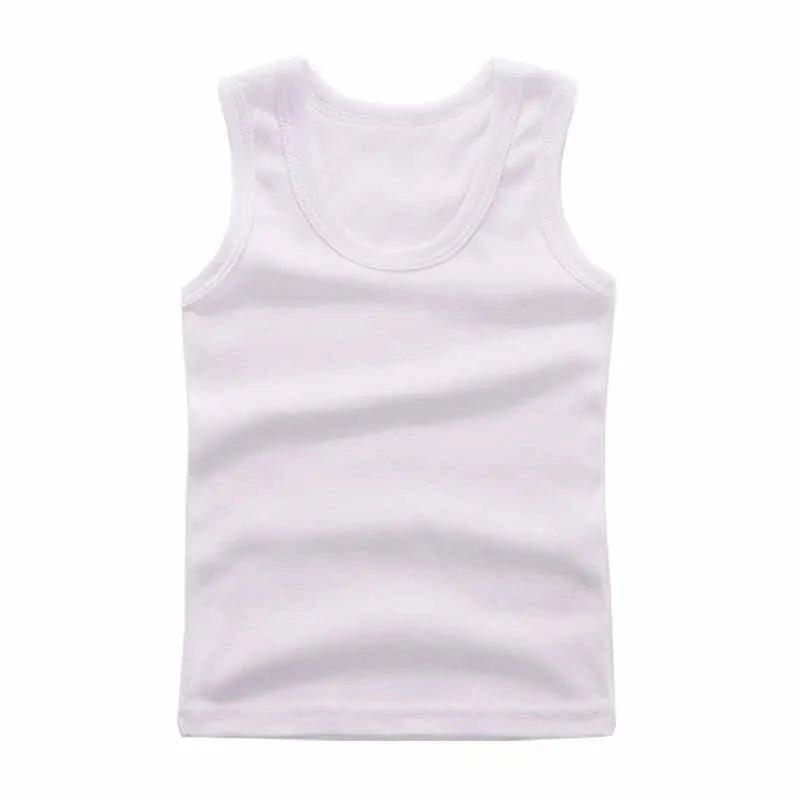 Kids cotton tank top sleeveless