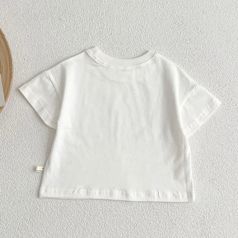 Baby Cotton T-Shirt — Solid Short-Sleeve Toddler Top | 0–4Y