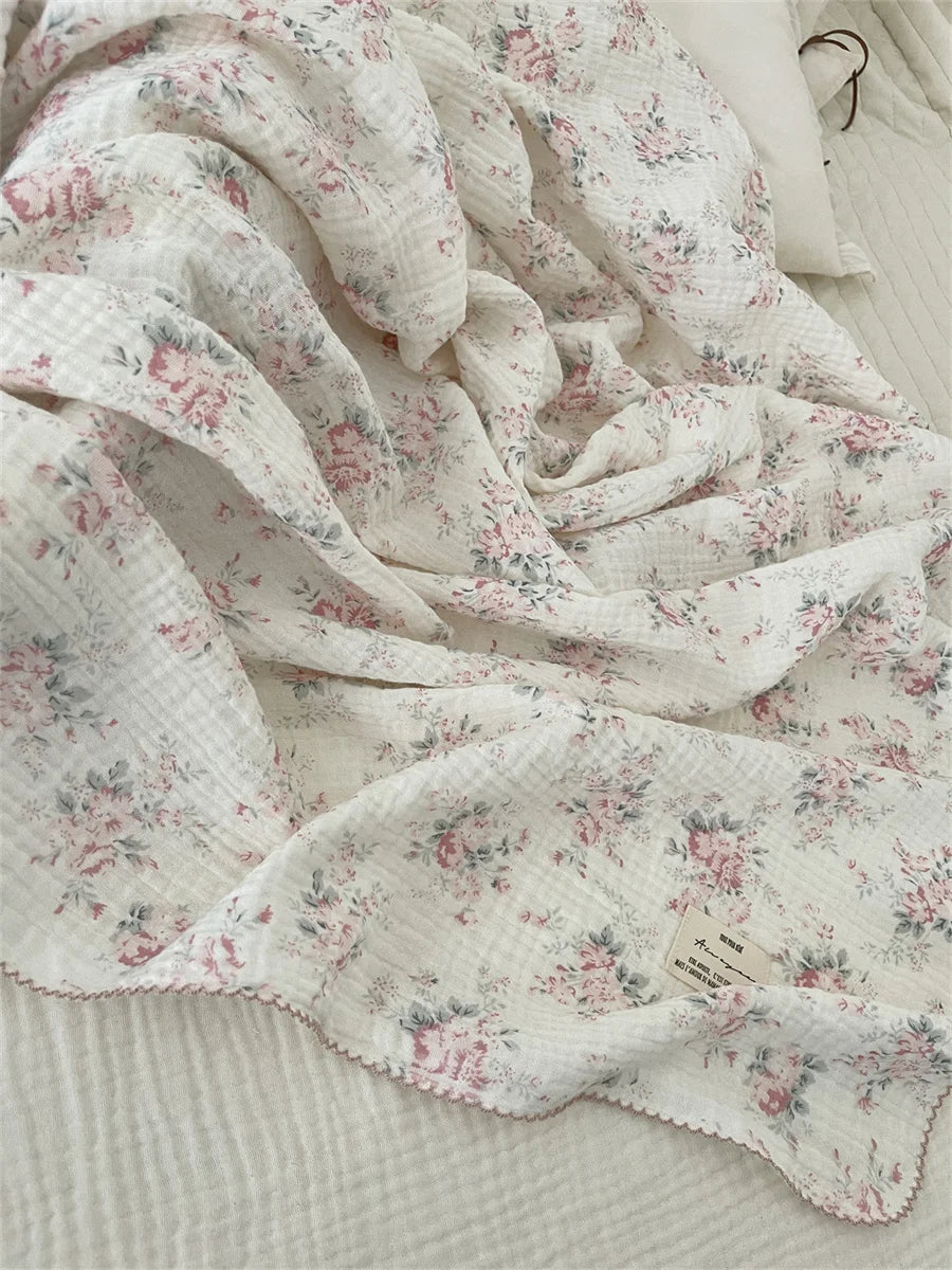 Floral Cotton Muslin Baby Swaddle Blanket - Kindle Kids ABC - view 4