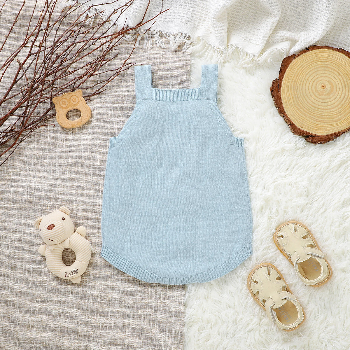 Knit Cotton Baby Bodysuit - Kindle Kids ABC - view 3