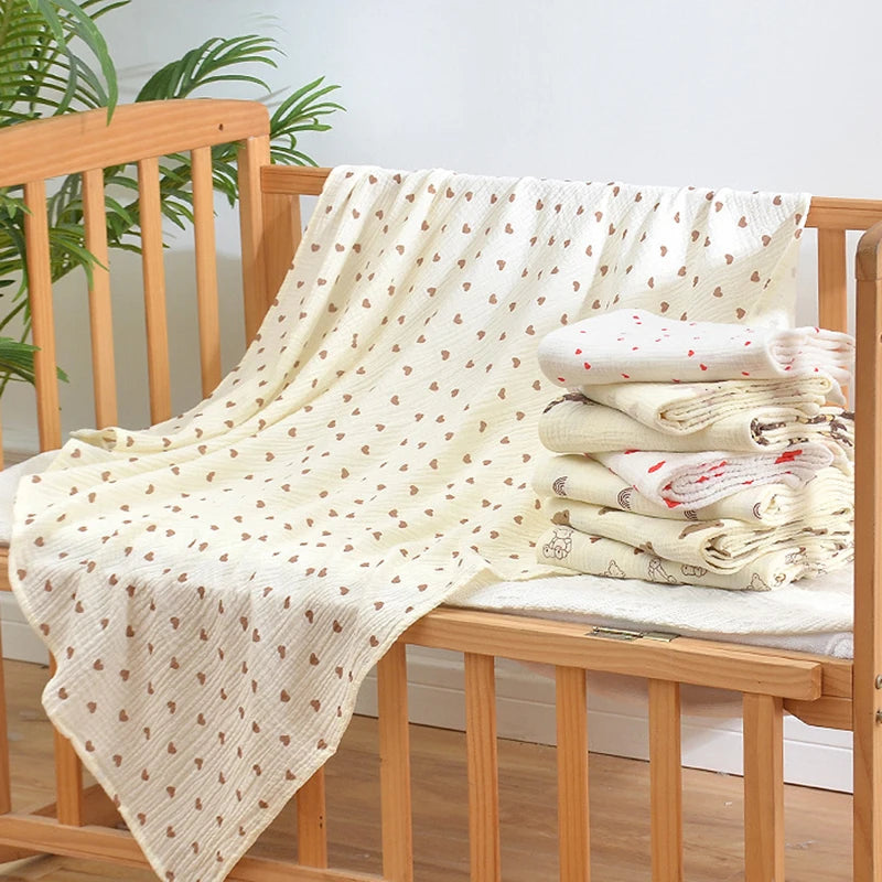 2-Layer Cotton Muslin Baby Swaddle Blanket - Kindle Kids ABC - view 3