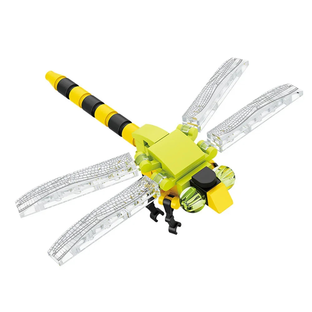 Insect building blocks bee ant butterfly brick set, kids 5-10Y - photo 8