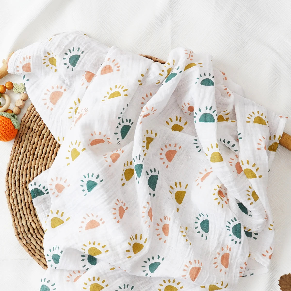 100% Cotton Muslin Baby Swaddle Blanket - Kindle Kids ABC - view 9