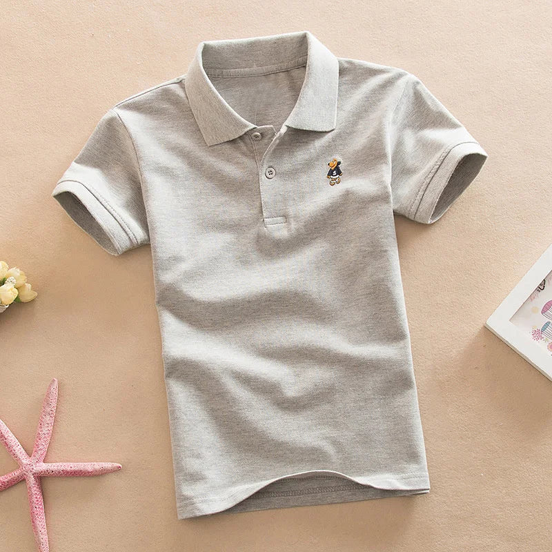 Boys Short Sleeve Polo T-Shirt 2-9Y - photo 14