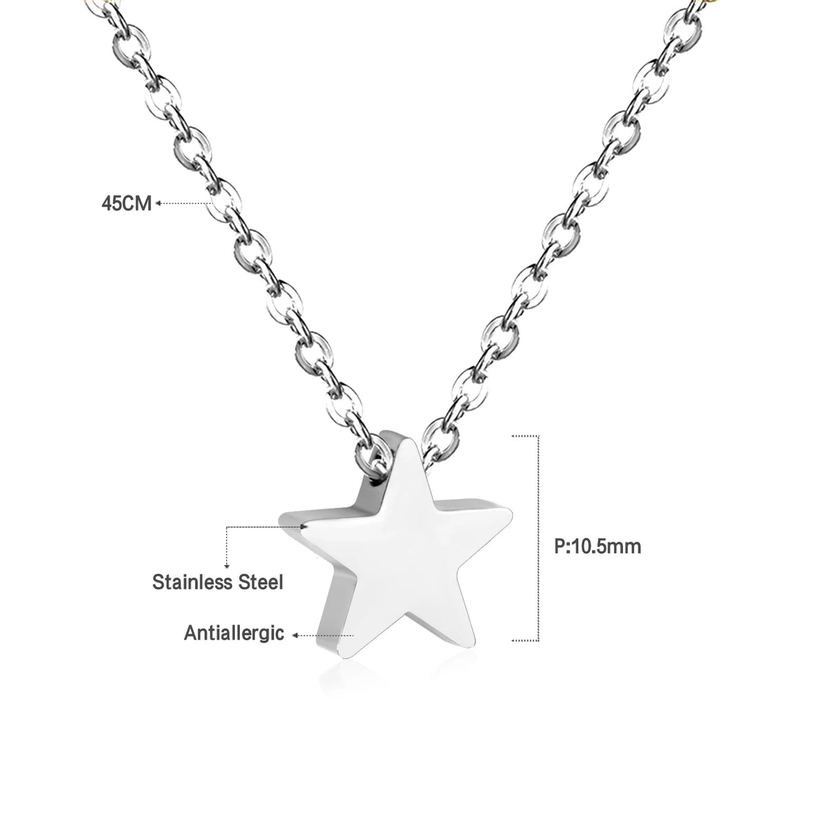 Girls Heart Pendant Necklace - Stainless Steel Mini Charm 5-10Y - photo 12