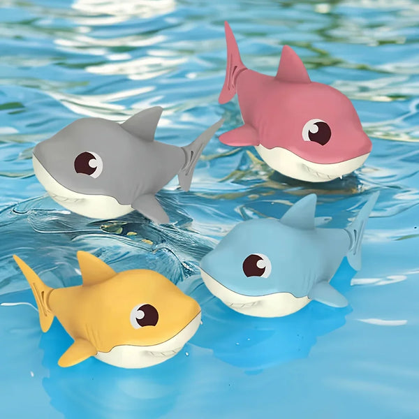 wind-up shark bath swimming water toy - photo 2