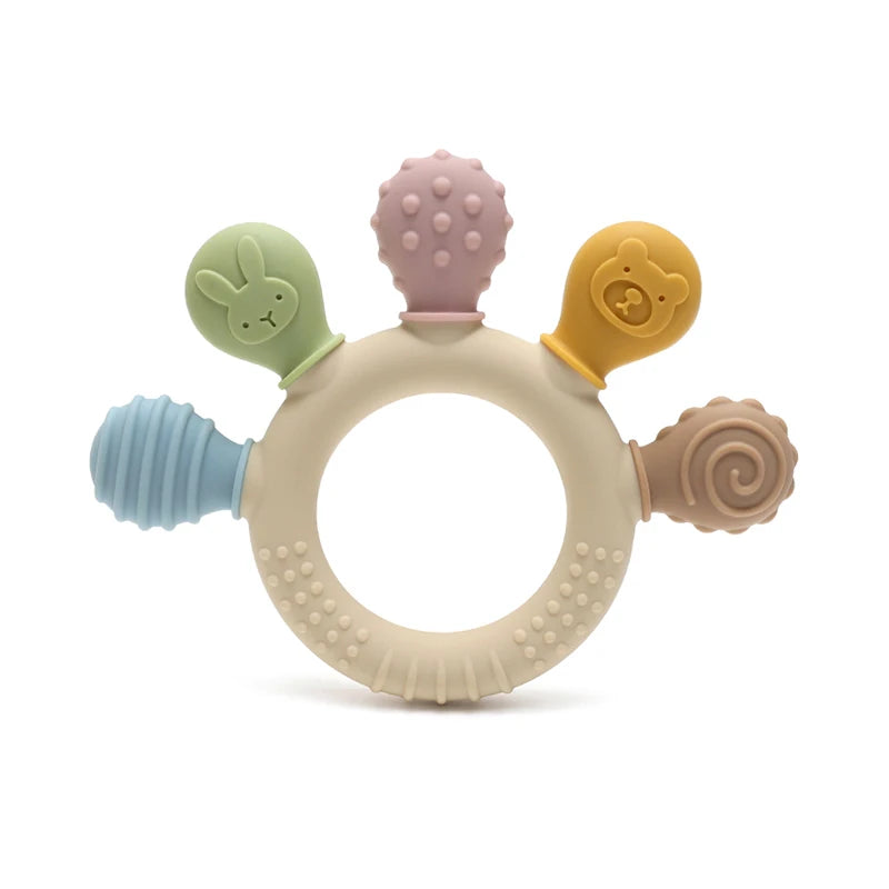 Baby Dinosaur Teether — BPA-Free Silicone Teething Toy - photo 8