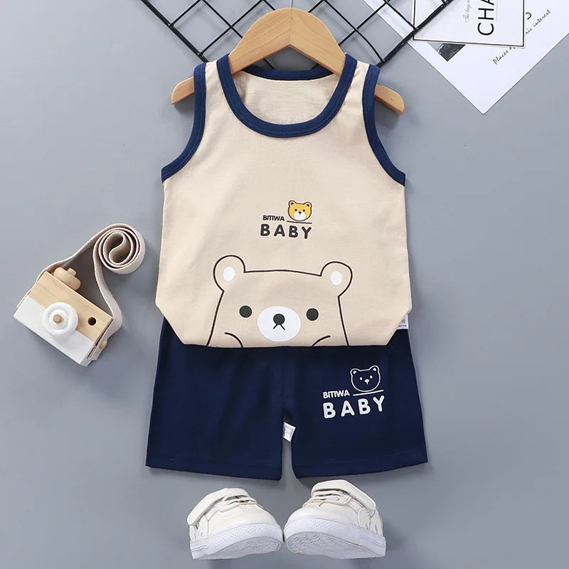 Cotton Baby Vest & Shorts Set - Kindle Kids ABC - view 11