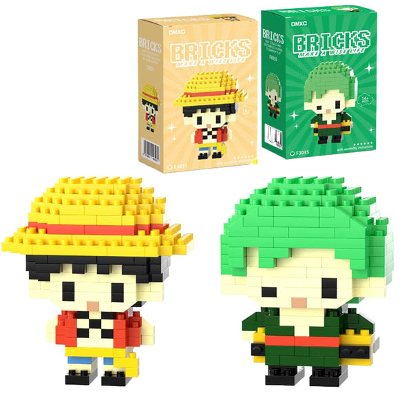 Mini brick building block pirate crew figures - collectible toy for kids