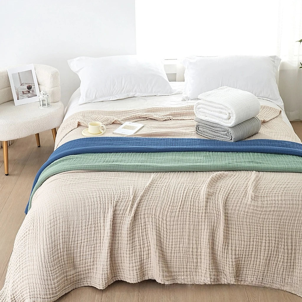 6-Layer Cotton Muslin Baby Blanket - Kindle Kids ABC