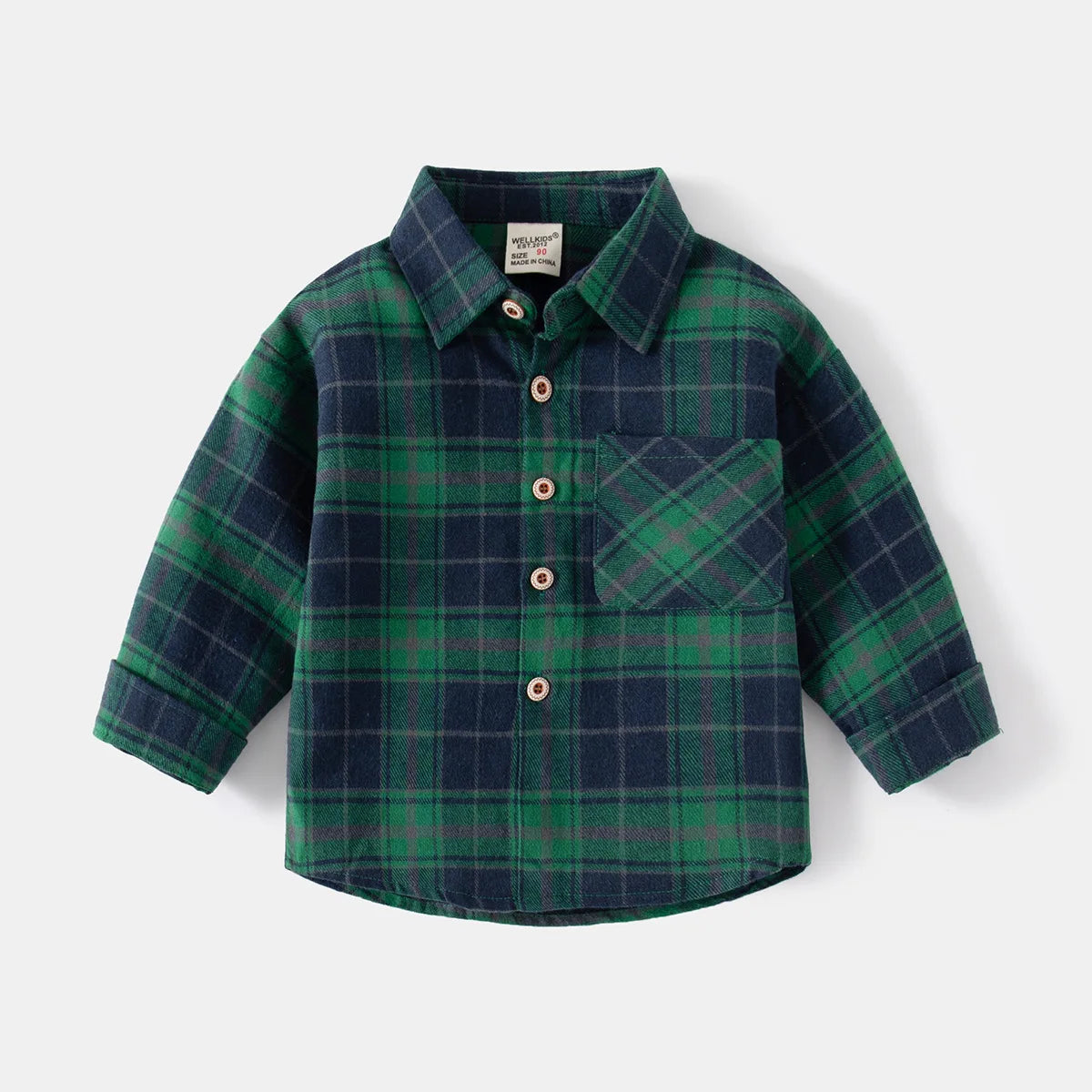 Boys Plaid Cotton Shirt 2-7Y - photo 8