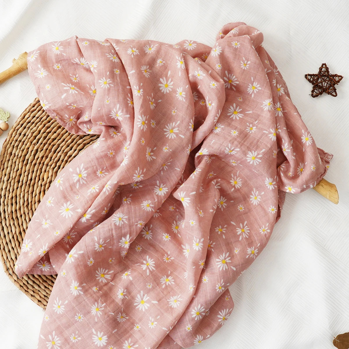 Printed Bamboo Cotton Muslin Baby Swaddle - Kindle Kids ABC - view 5