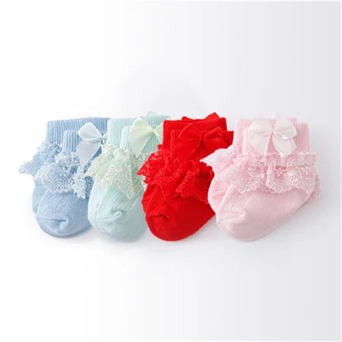 Cotton Frilly Newborn Baby Socks - Kindle Kids ABC - view 18