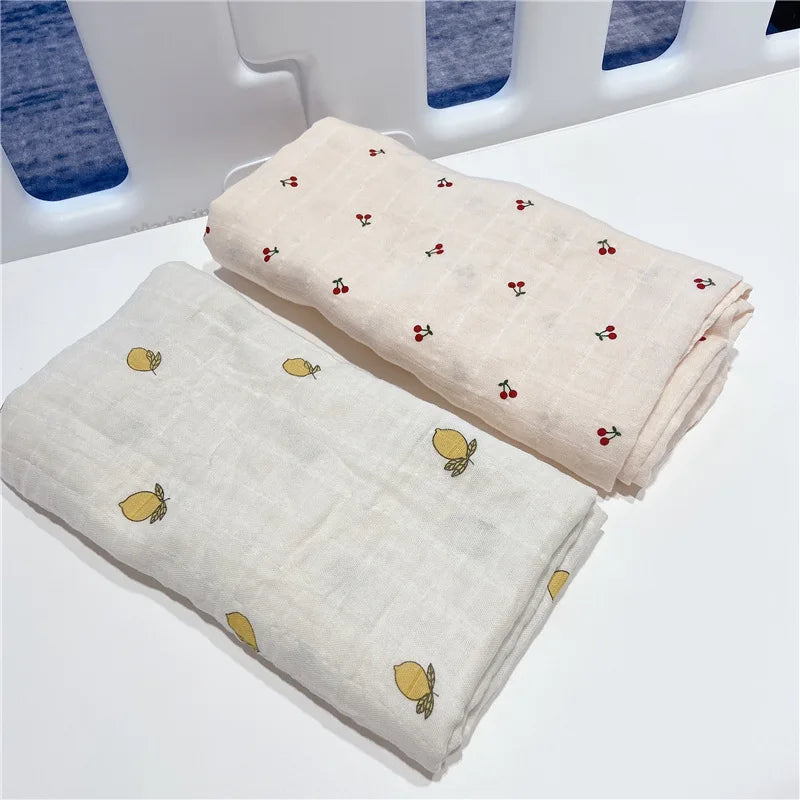 Cotton Muslin Baby Swaddle Wrap Blanket - Kindle Kids ABC - view 5