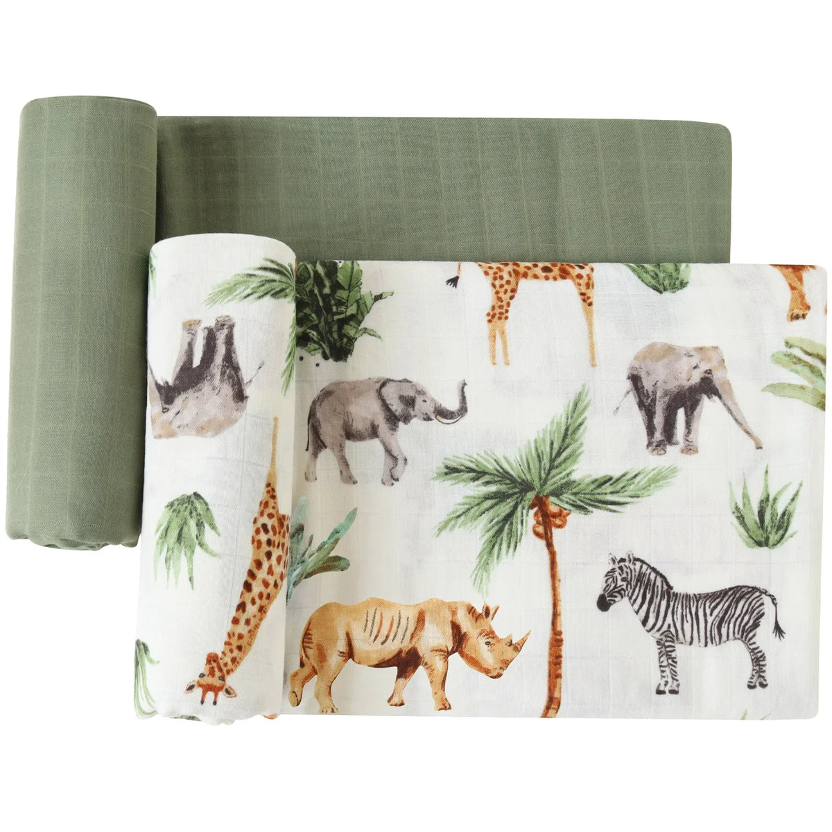 Bamboo Cotton Muslin Swaddle Blanket - Kindle Kids ABC - view 2