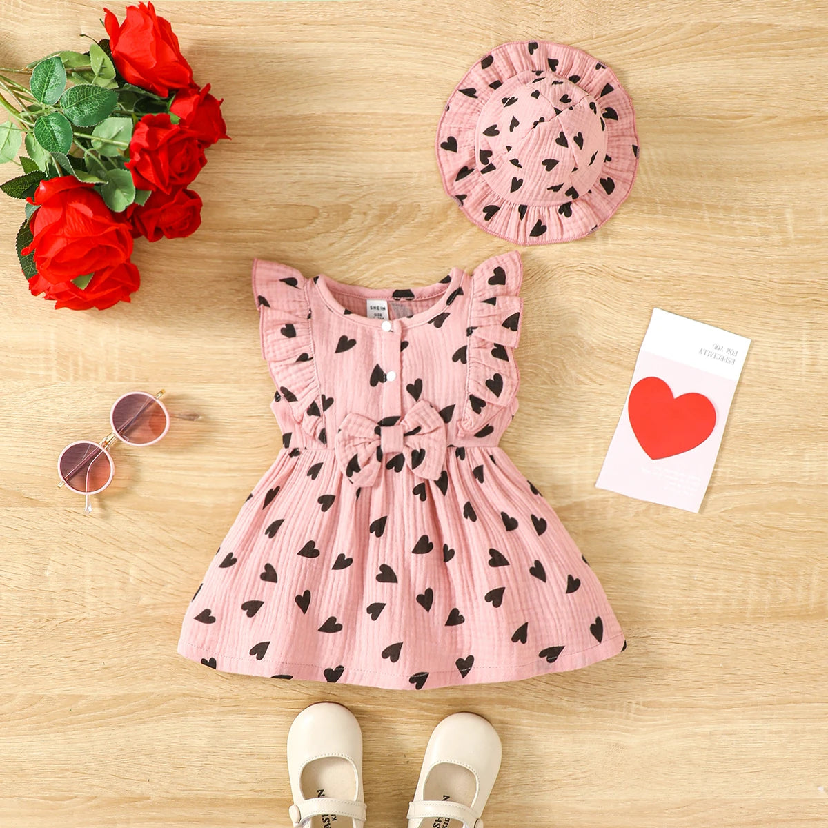 Cotton Baby Dress & Bonnet Set - Kindle Kids ABC - view 6