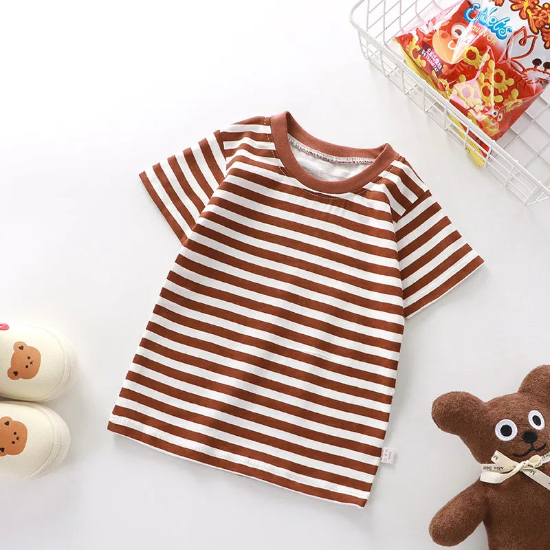 100% Cotton Striped Baby T-Shirt - Kindle Kids ABC - view 7