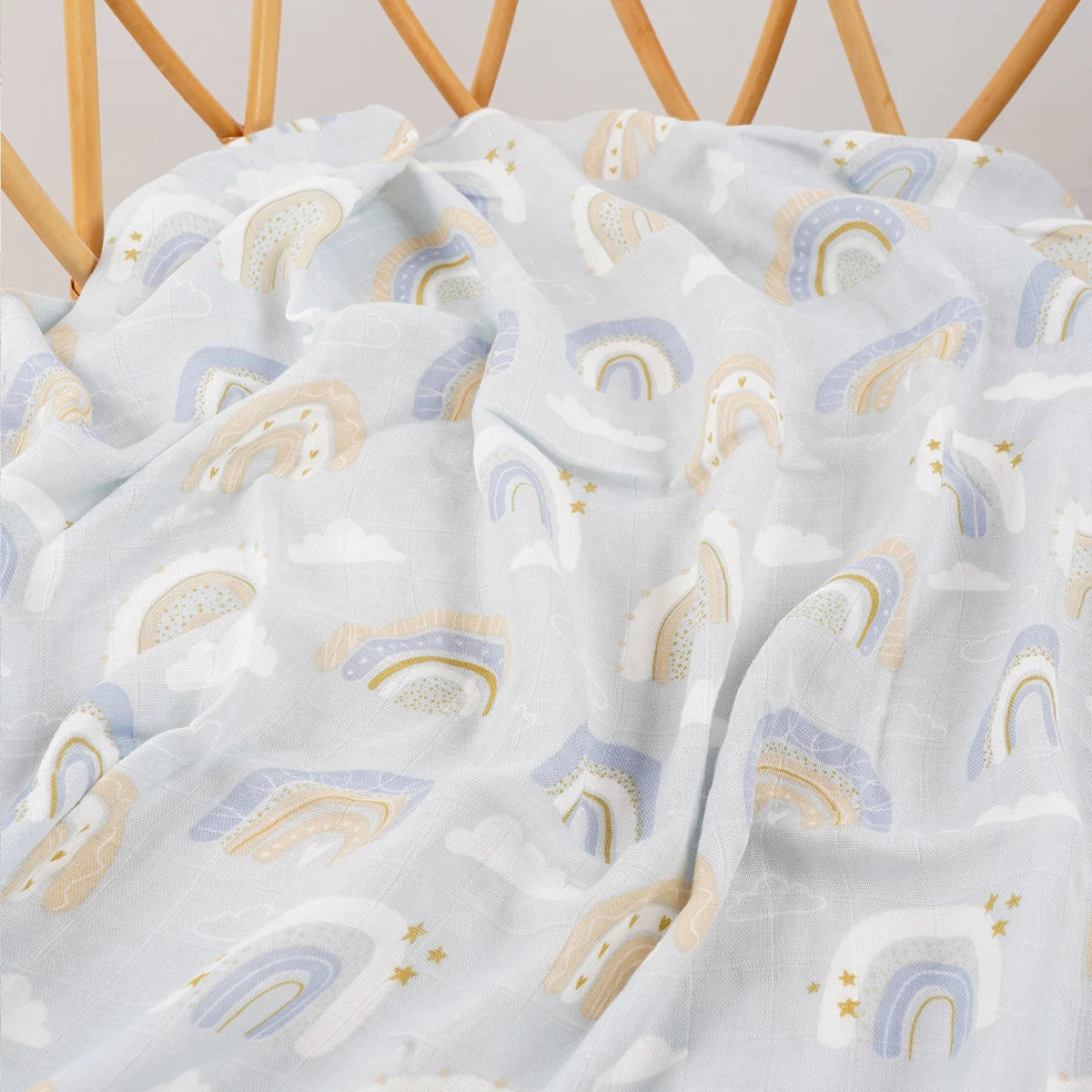 Bamboo Cotton Muslin Baby Swaddle Blanket - Kindle Kids ABC - view 8