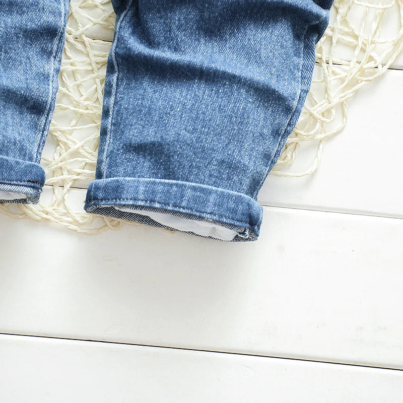 Toddler Denim Suspender Overalls — Soft Jeans Dungarees | 0–4Y