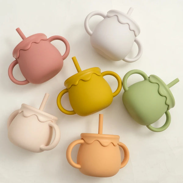 baby sippy and snack feeding cups set - photo 1
