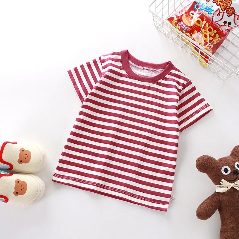 100% Cotton Striped Baby T-Shirt - Kindle Kids ABC - view 8