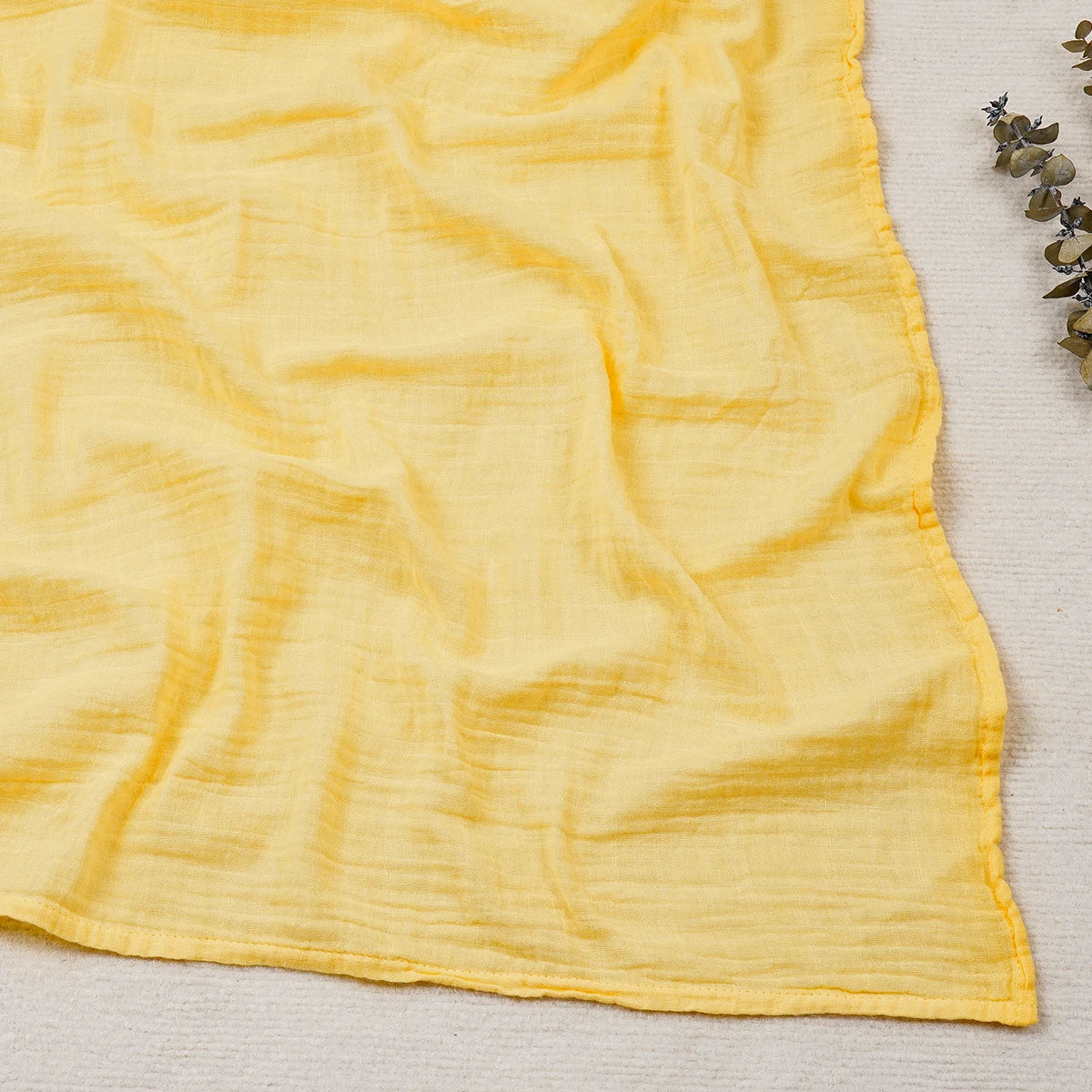 Cotton Muslin Baby Swaddle Blanket — 2-Layer Bath Wrap | 0–7Y