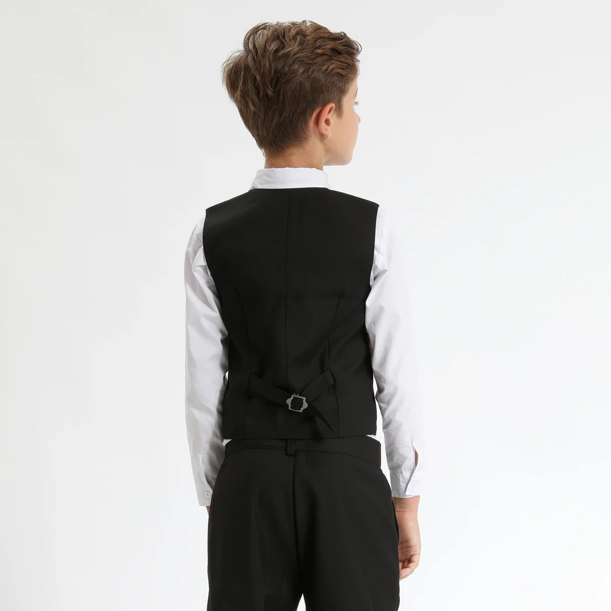 Boys Formal Vest – Single-Breasted Waistcoat for Wedding | 4–16Y - photo 4