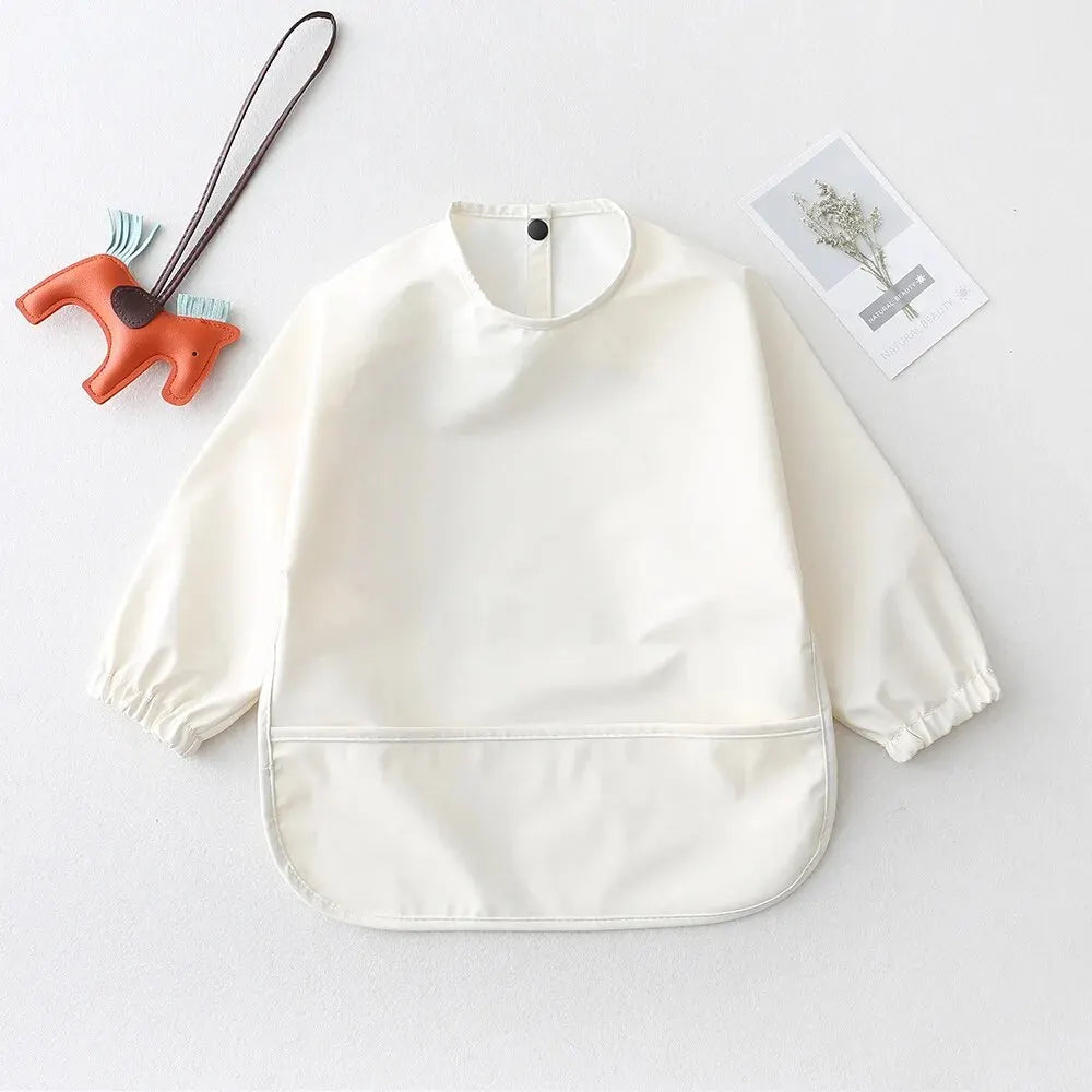 Cotton Long-Sleeve Baby Feeding Bib Smock - Kindle Kids ABC - view 15