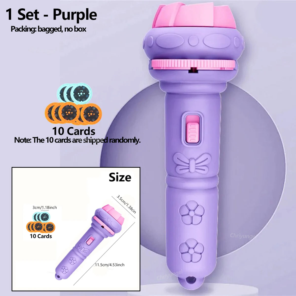 Cartoon projector flashlight bedtime story torch toy